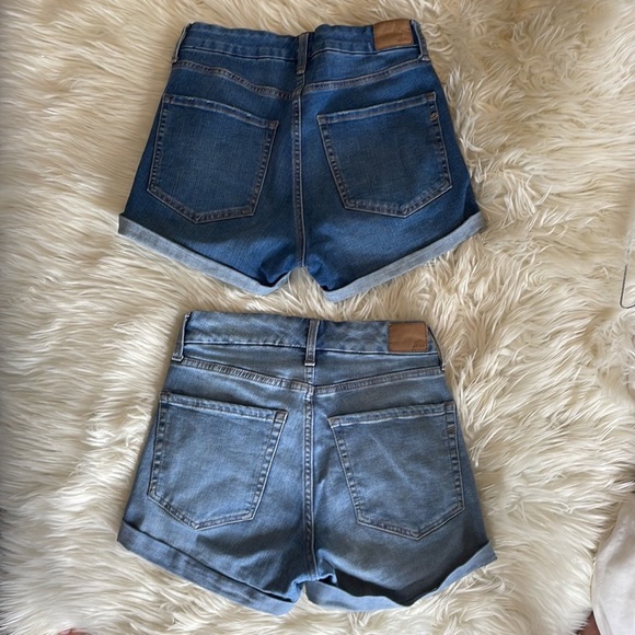 Aero bundle lot set of two Jean short shorts light and medium Wash high waisted - Picture 2 of 16
